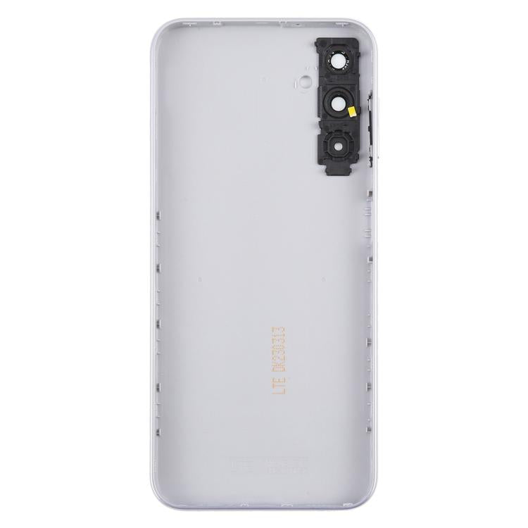 For Samsung Galaxy A14 SM-A145F Back Cover with Camera Lens Cover(Silver)