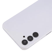 For Samsung Galaxy A14 SM-A145F Back Cover with Camera Lens Cover(Silver)