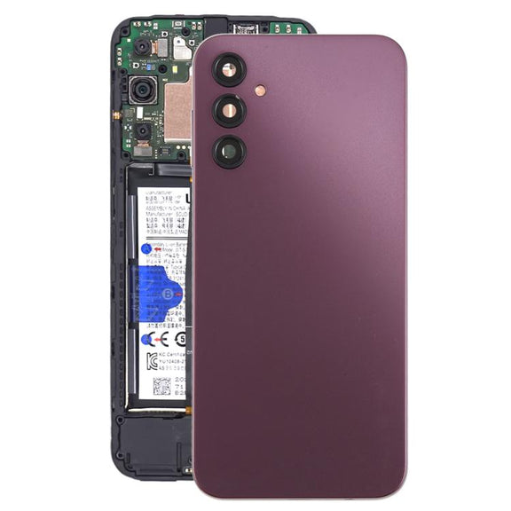 For Samsung Galaxy A14 5G SM-A146B Back Cover with Camera Lens Cover(Purple)