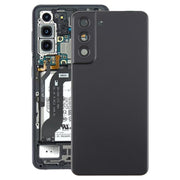 For Samsung Galaxy S21 FE SM-G990B Back Cover with Camera Lens Cover(Black)