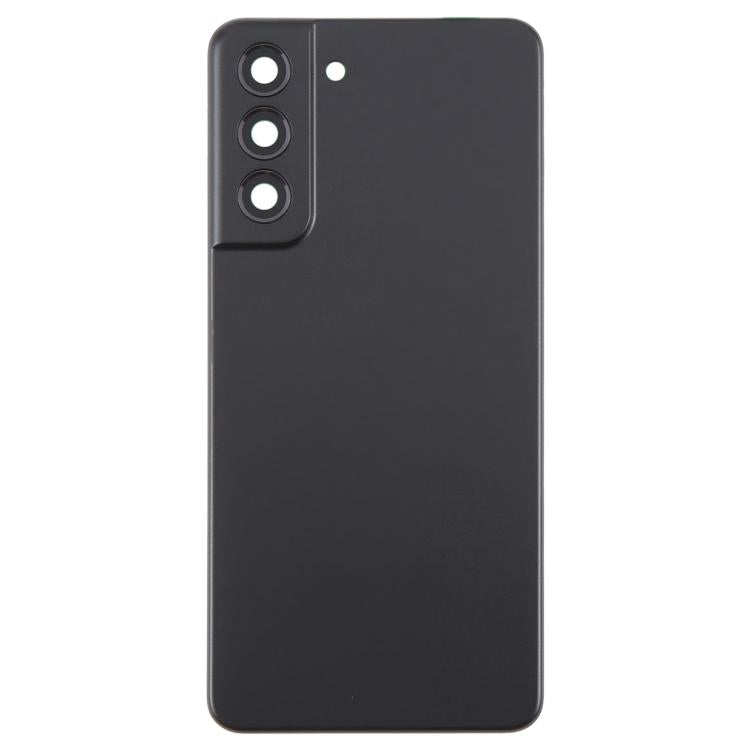 For Samsung Galaxy S21 FE SM-G990B Back Cover with Camera Lens Cover(Black)