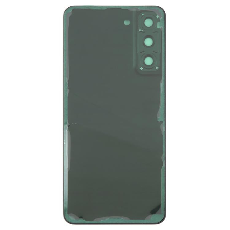 For Samsung Galaxy S21 FE SM-G990B Back Cover with Camera Lens Cover(Black)