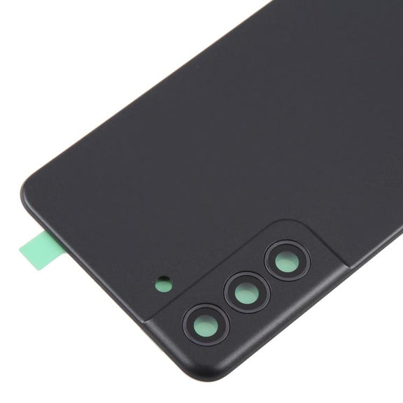 For Samsung Galaxy S21 FE SM-G990B Back Cover with Camera Lens Cover(Black)