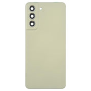For Samsung Galaxy S21 FE SM-G990B Back Cover with Camera Lens Cover(Green)