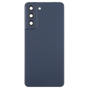 For Samsung Galaxy S21 FE SM-G990B Back Cover with Camera Lens Cover(Blue)