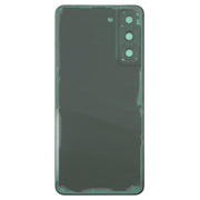 For Samsung Galaxy S21 FE SM-G990B Back Cover with Camera Lens Cover(Blue)