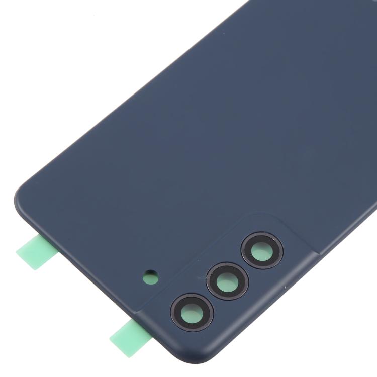 For Samsung Galaxy S21 FE SM-G990B Back Cover with Camera Lens Cover(Blue)