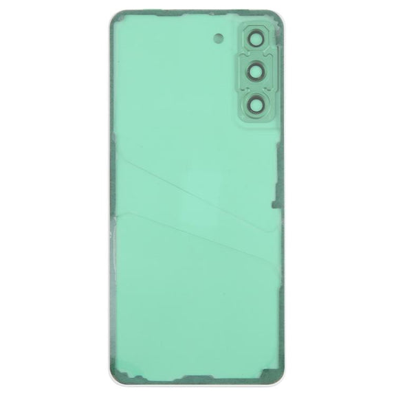 For Samsung Galaxy S21 FE SM-G990B Back Cover with Camera Lens Cover(Purple)