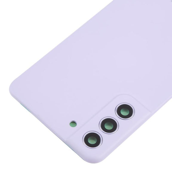 For Samsung Galaxy S21 FE SM-G990B Back Cover with Camera Lens Cover(Purple)