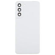 For Samsung Galaxy S21 FE SM-G990B Back Cover with Camera Lens Cover(White)