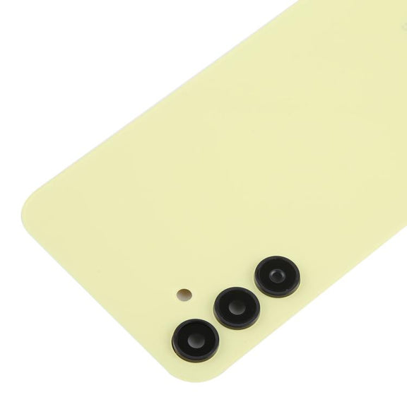 For Samsung Galaxy A15 SM-A155F Back Cover with Camera Lens Cover(Yellow)