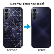 For Samsung Galaxy A15 SM-A155F Back Cover with Camera Lens Cover(Black)