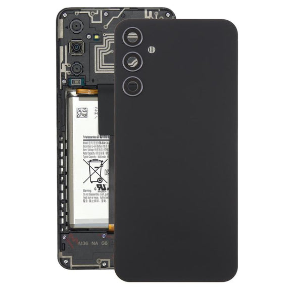 For Samsung Galaxy A34 SM-A346B Back Cover with Camera Lens Cover(Black)