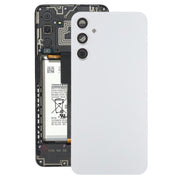 For Samsung Galaxy A34 SM-A346B Back Cover with Camera Lens Cover(Silver)