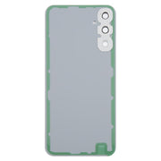 For Samsung Galaxy A34 SM-A346B Back Cover with Camera Lens Cover(Silver)