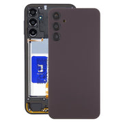 For Samsung Galaxy A24 SM-A245 Back Cover with Camera Lens Cover(Dark Red)