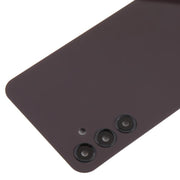 For Samsung Galaxy A24 SM-A245 Back Cover with Camera Lens Cover(Dark Red)