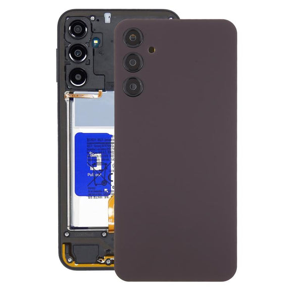 For Samsung Galaxy A24 SM-A245 Back Cover with Camera Lens Cover(Dark Red)