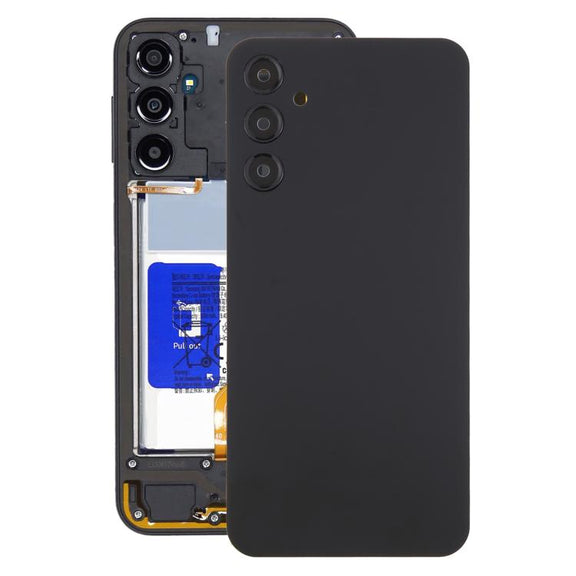 For Samsung Galaxy A24 SM-A245 Back Cover with Camera Lens Cover(Black)