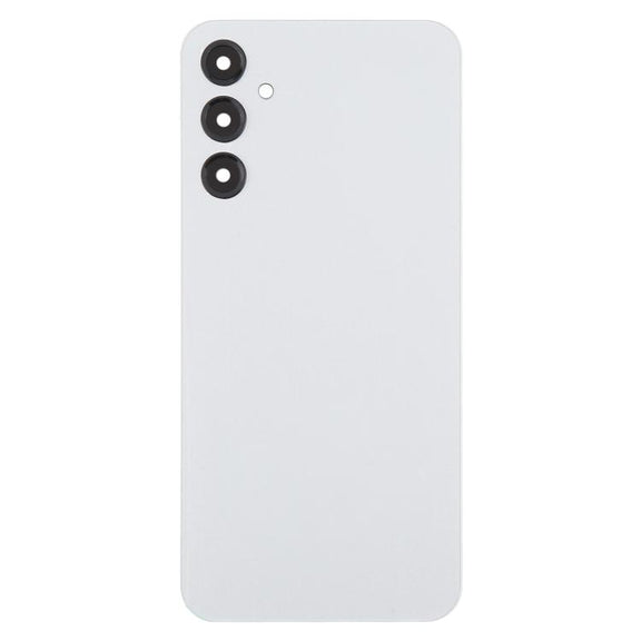 For Samsung Galaxy A24 SM-A245 Back Cover with Camera Lens Cover(Silver)