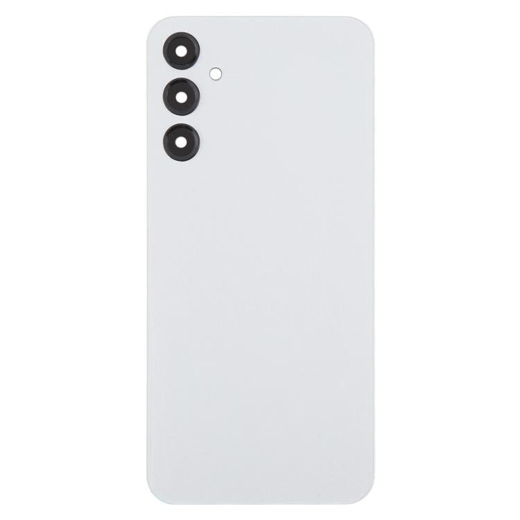 For Samsung Galaxy A24 SM-A245 Back Cover with Camera Lens Cover(Silver)