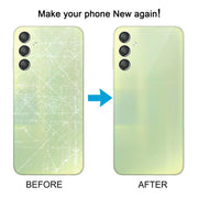 For Samsung Galaxy A24 SM-A245 Back Cover with Camera Lens Cover(Green)