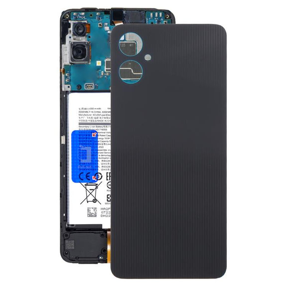 For Samsung Galaxy A06s SM-A067F Back Cover(Black)