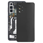 For Samsung Galaxy A32 4G SM-A325F Battery Back Cover with Camera Lens Cover(Black)