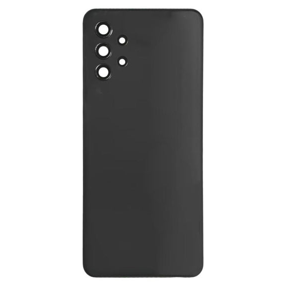 For Samsung Galaxy A32 4G SM-A325F Battery Back Cover with Camera Lens Cover(Black)