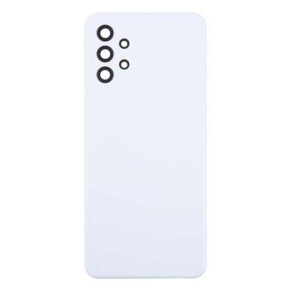 For Samsung Galaxy A32 4G SM-A325F Battery Back Cover with Camera Lens Cover(White)