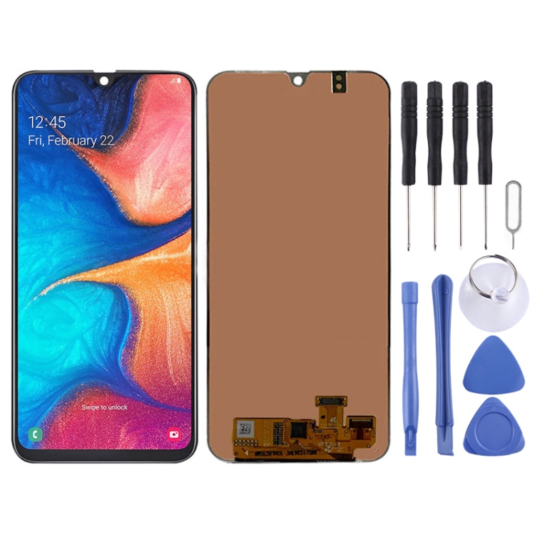Original Super AMOLED LCD Screen for Galaxy A20 with Digitizer Full Assembly(Black) - free shipping - PMc TechLife - Order now!