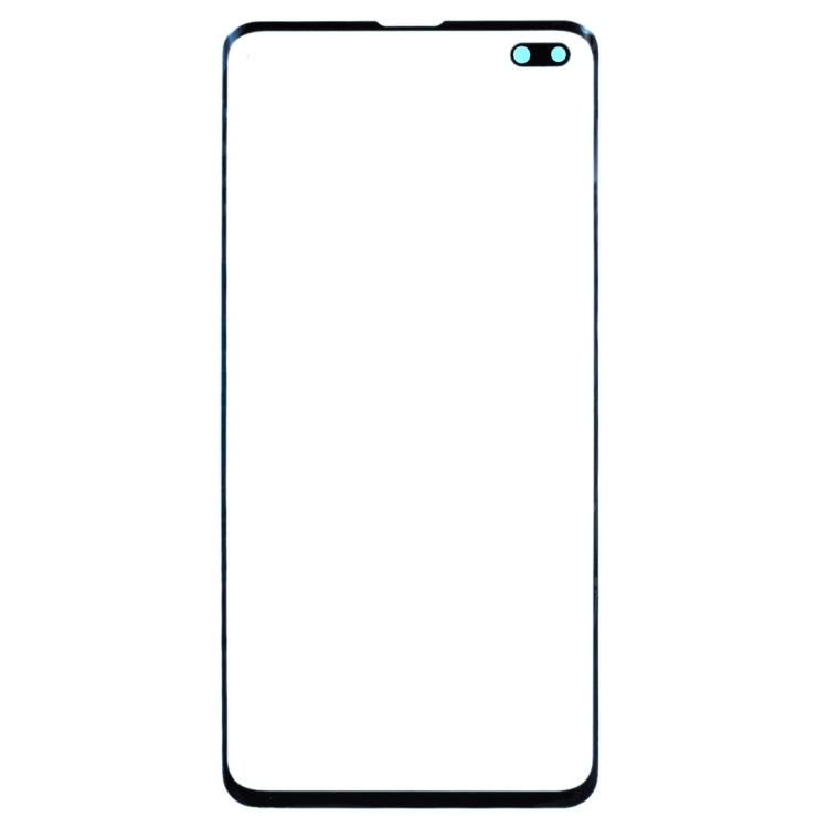 For Galaxy S10+ SM-G975F/DS, SM-G975U, SM-G975W Original Front Screen Outer Glass Lens (Black)