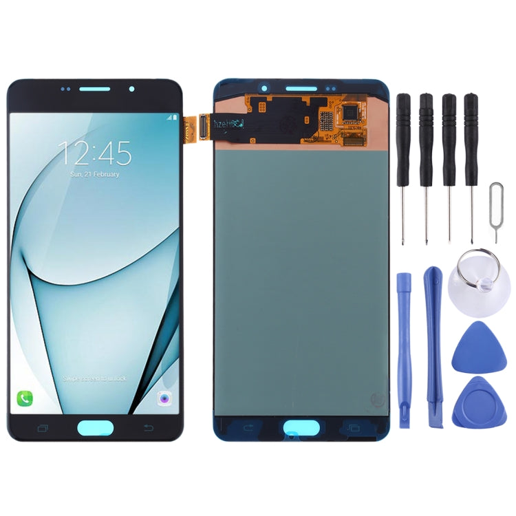 Original Super AMOLED LCD Screen for Galaxy A9 Pro (2016) / A910F Digitizer Full Assembly (Black) - free shipping - PMc TechLife - Order now!