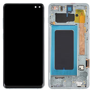 Original Super AMOLED LCD Screen for Samsung Galaxy S10+ Digitizer Full Assembly with Frame (Green)