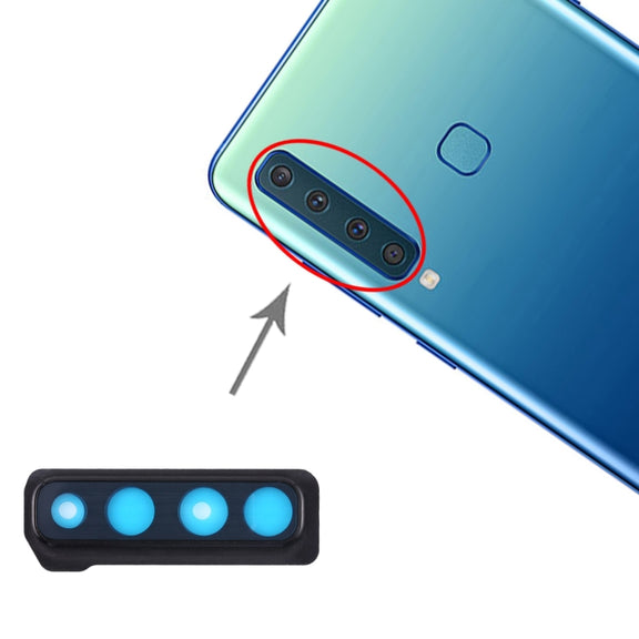 For Galaxy A9 (2018) A920F/DS 10pcs Camera Lens Cover (Black)