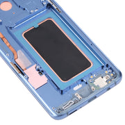 Original Super AMOLED LCD Screen for Galaxy S9 / G960F / DS / G960U / G960W / G9600 Digitizer Full Assembly with Frame (Blue)