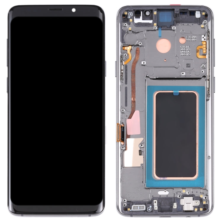 Super AMOLED LCD Screen for Galaxy S9+ / G965F / G965F / DS / G965U / G965W / G9650 Digitizer Full Assembly with Frame (Grey)