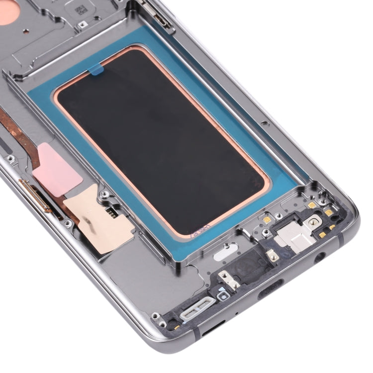 Super AMOLED LCD Screen for Galaxy S9+ / G965F / G965F / DS / G965U / G965W / G9650 Digitizer Full Assembly with Frame (Grey)
