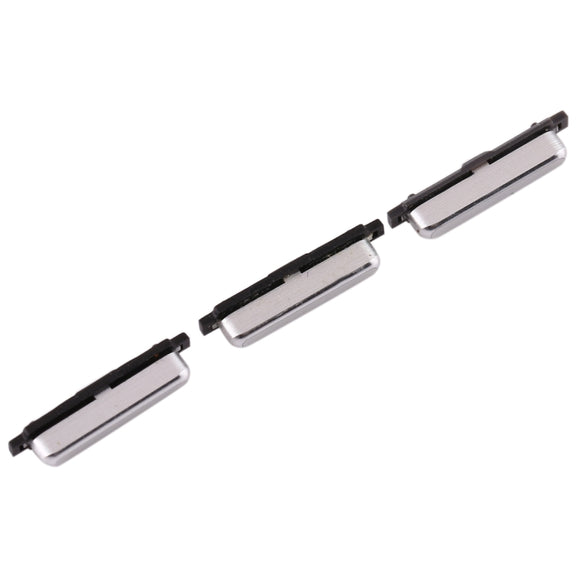 For Galaxy S6 10 Set Side Keys(Silver)