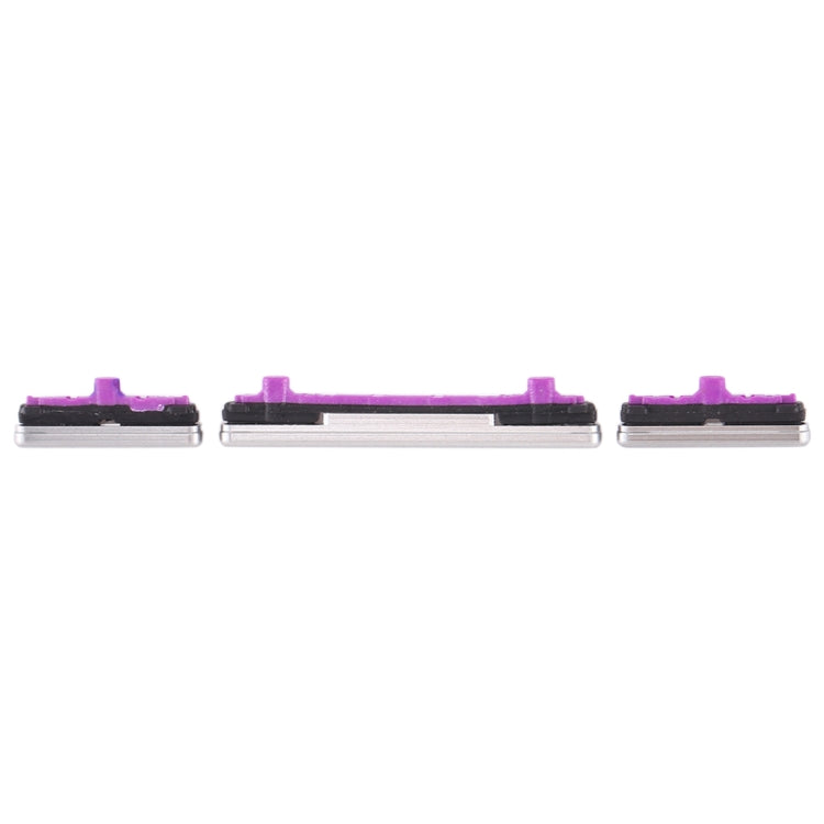 For Galaxy S10 / Galaxy S10+ 10 Set Side Keys(Silver)