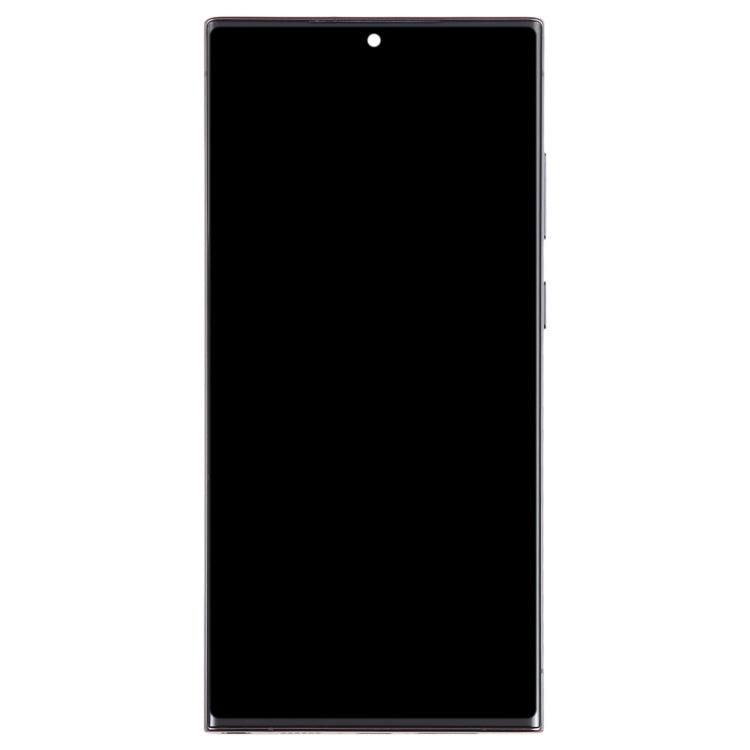For Samsung Galaxy S23 Ultra SM-S918U US Edition Original LCD Screen Digitizer Full Assembly with Frame (Black)