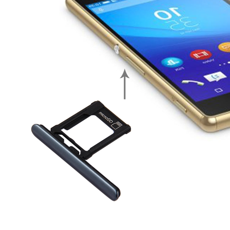 Micro SD Card Tray + Card Slot Port Dust Plug for Sony Xperia XZ Premium (Single SIM Version)(Black) - free shipping - PMc TechLife - Order now!
