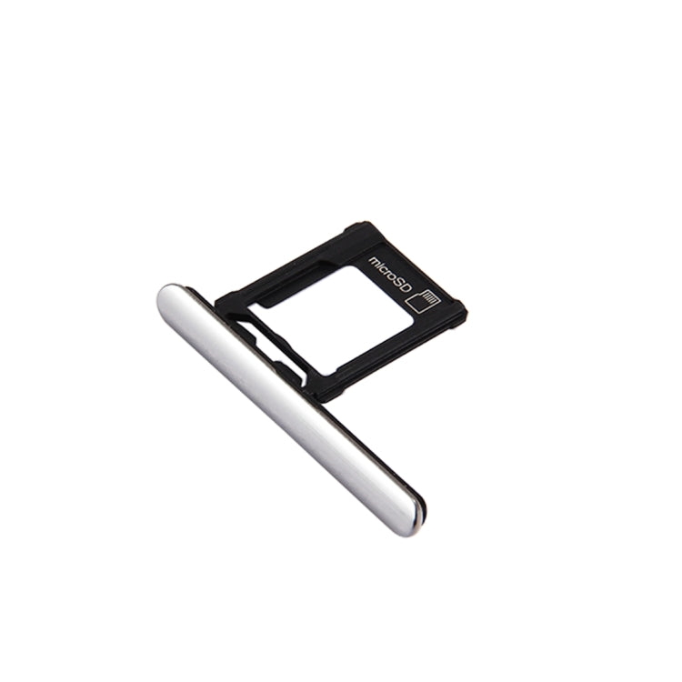 Micro SD Card Tray + Card Slot Port Dust Plug for Sony Xperia XZ Premium (Single SIM Version)(Silver) - Card Tray by PMc TechLife | Online Shopping South Africa | PMc TechLife | Buy Now Pay Later Mobicred