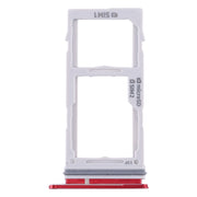 For Samsung Galaxy S10+ / S10 / S10e SIM Card Tray + Micro SD Card Tray (Red)