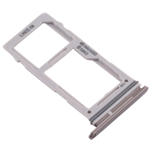For Galaxy S10+ / S10 / S10e SIM Card Tray + SIM Card Tray / Micro SD Card Tray (Black)
