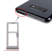 For Galaxy S10+ / S10 / S10e SIM Card Tray + SIM Card Tray / Micro SD Card Tray(Rose Gold)