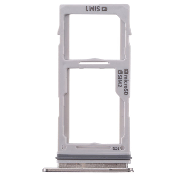 For Galaxy S10+ / S10 / S10e SIM Card Tray + SIM Card Tray / Micro SD Card Tray (White)