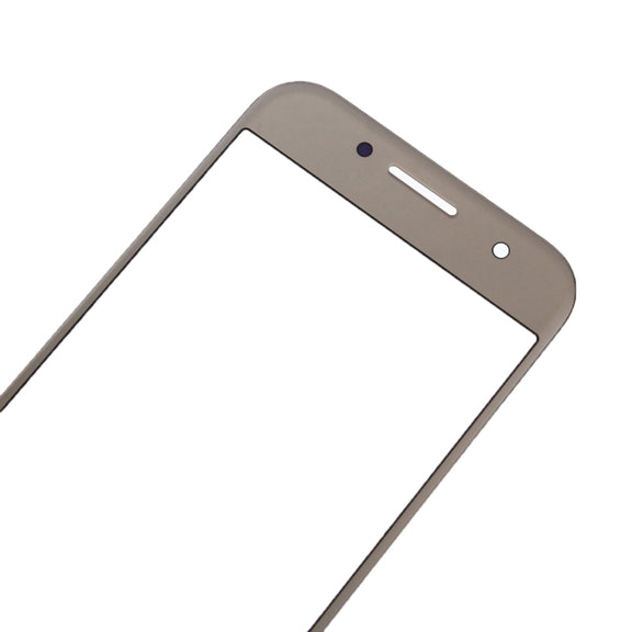 For Galaxy A5 (2017) / A520  Front Screen Outer Glass Lens (Gold)