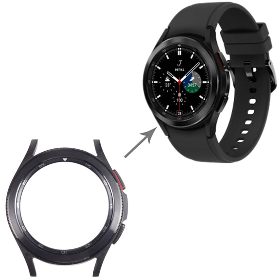Original LCD Screen Frame Bezel Plate For Samsung Galaxy Watch4 Classic 42mm SM-R880(Black)
