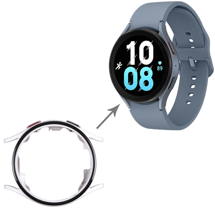 Original LCD Screen Frame Bezel Plate For Samsung Galaxy Watch5 40mm SM-R900 R905(Silver) - free shipping - PMc TechLife - Order now!